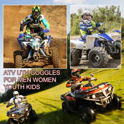 Dirt Bike ATV Goggles UV400 Motorcycle Goggles for Men Women Youth Motocross Riding Goggles Windproof Dustproof